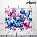 20oz Tumbler Stitch With Bows