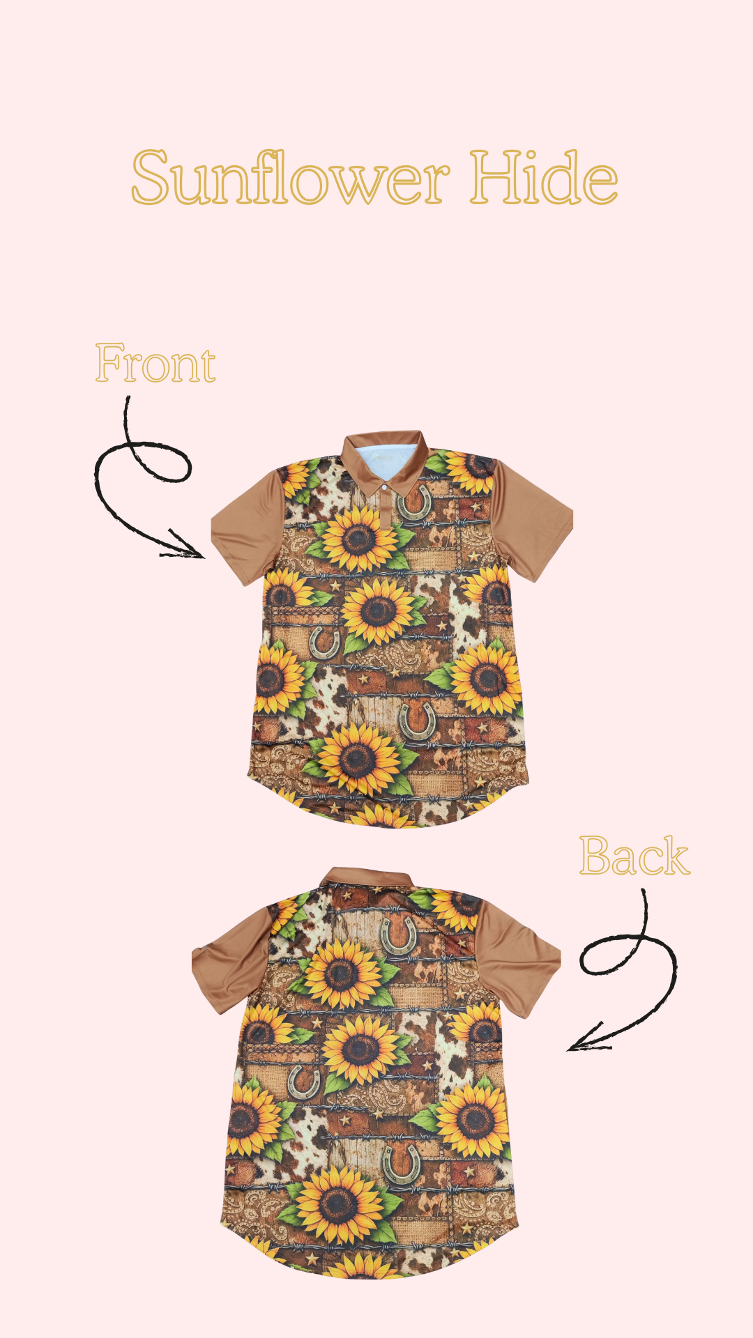 Short Sleeve Sunflower Hide Fishing Dress