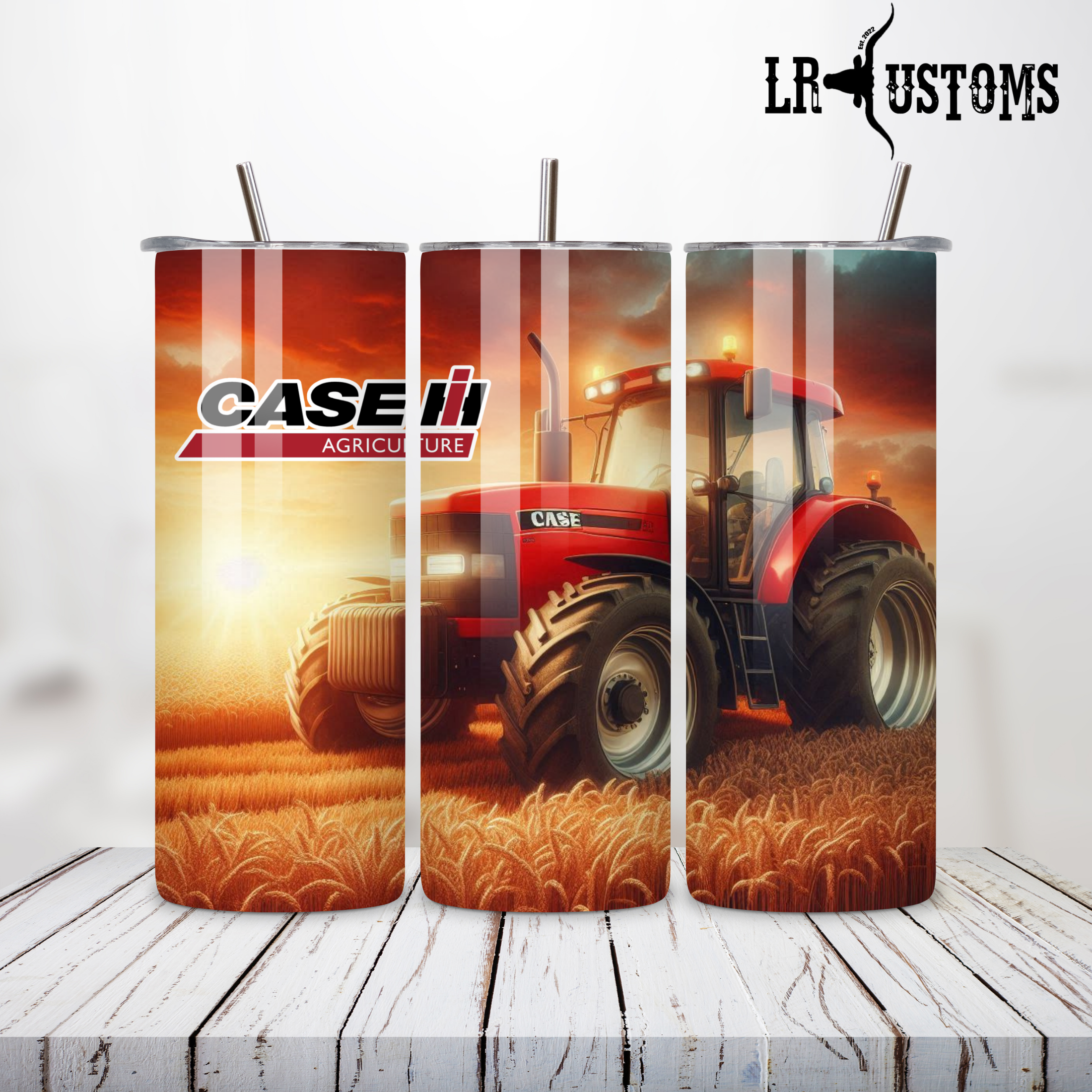 20oz Tumbler Red Tractors