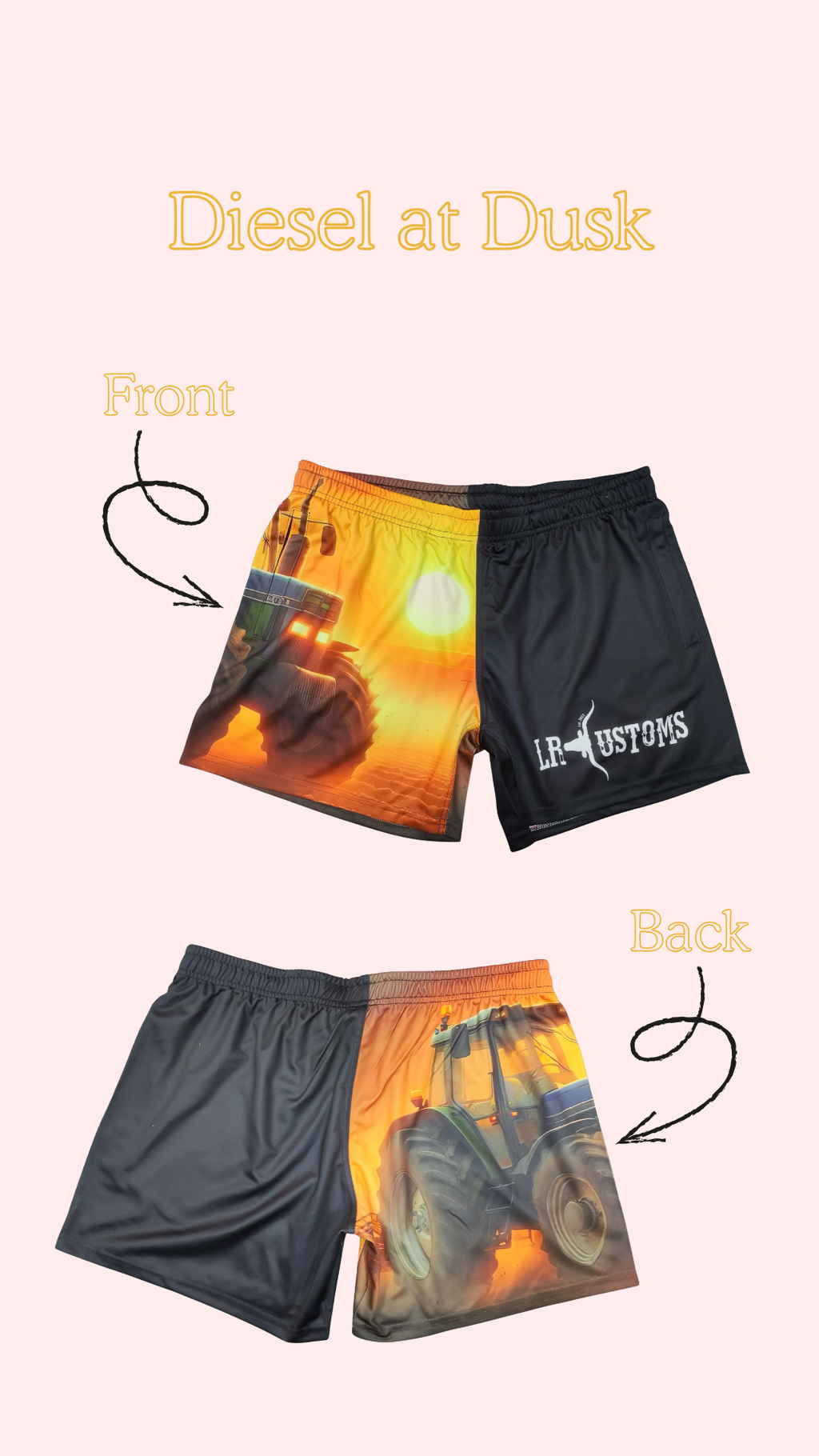 Diesel at Dusk Footy Shorts (Pre Order)