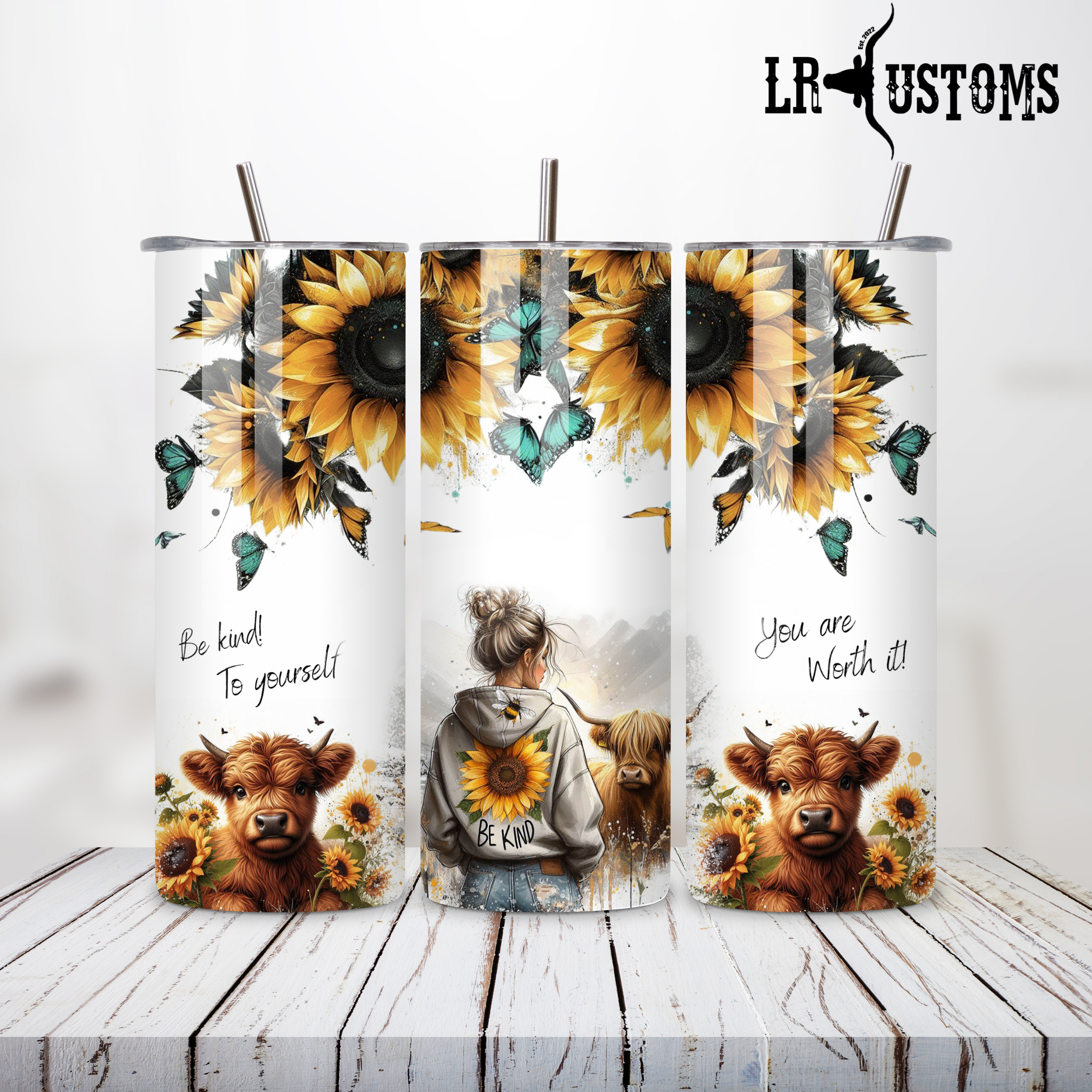 20oz Tumbler Be Kind To Your Self (Not My Original Design)