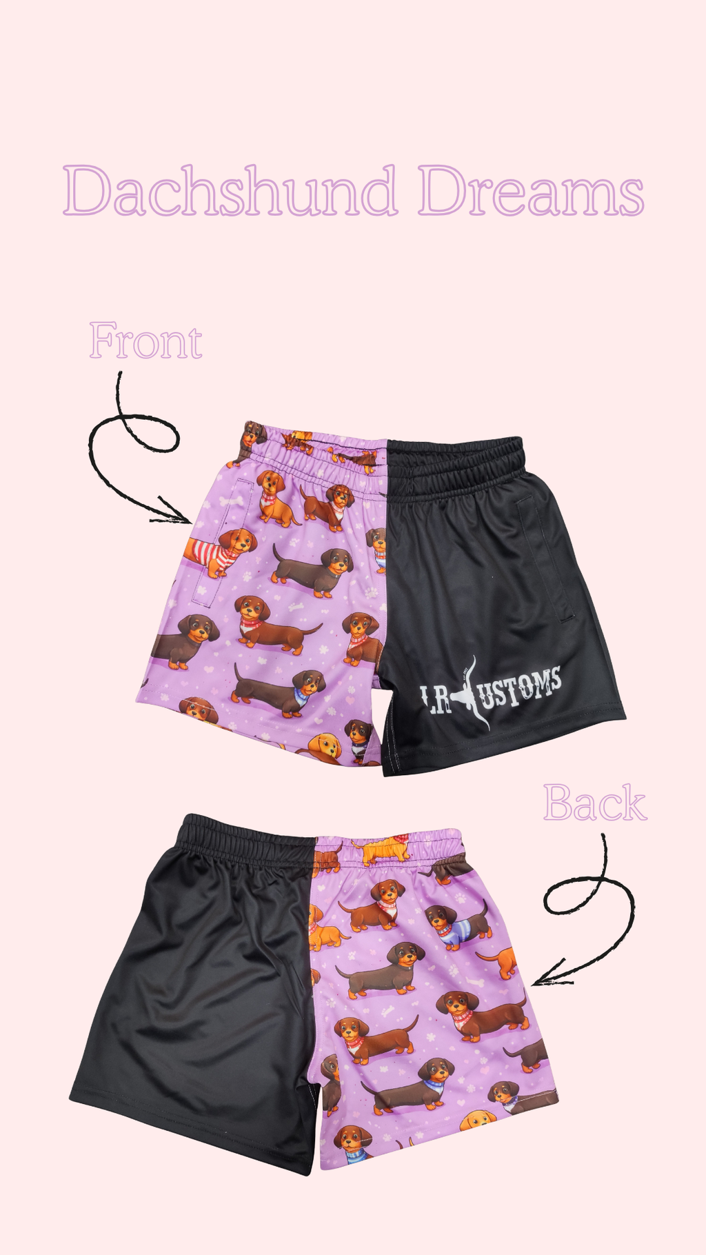 Dachshund Dreams Footy Shorts