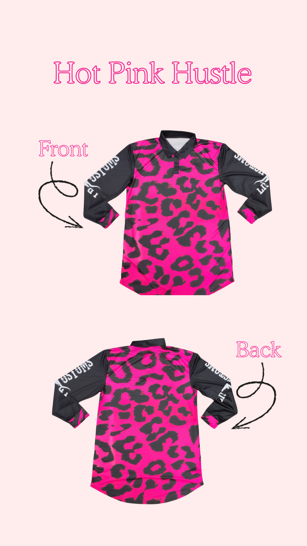 Short Sleeve Pink Hustle Fishing Dress (Preorder)