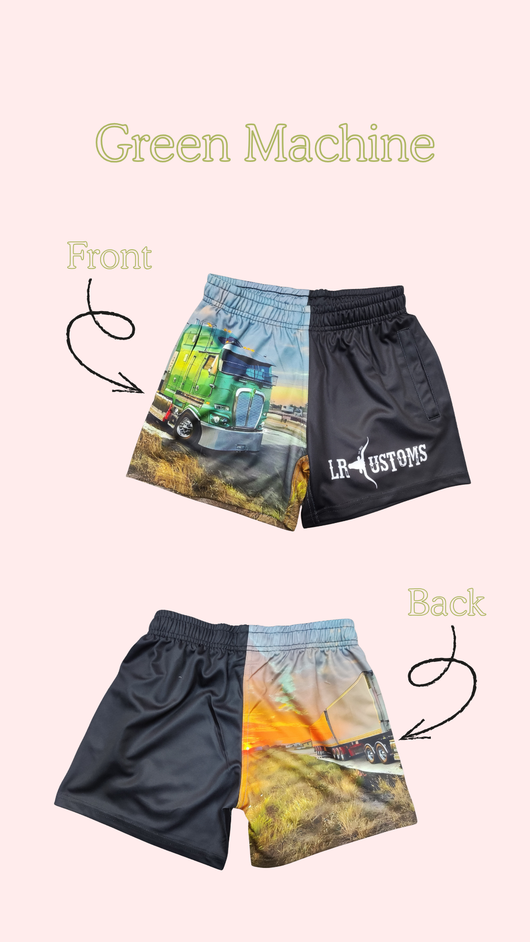 Green Machine Footy Shorts