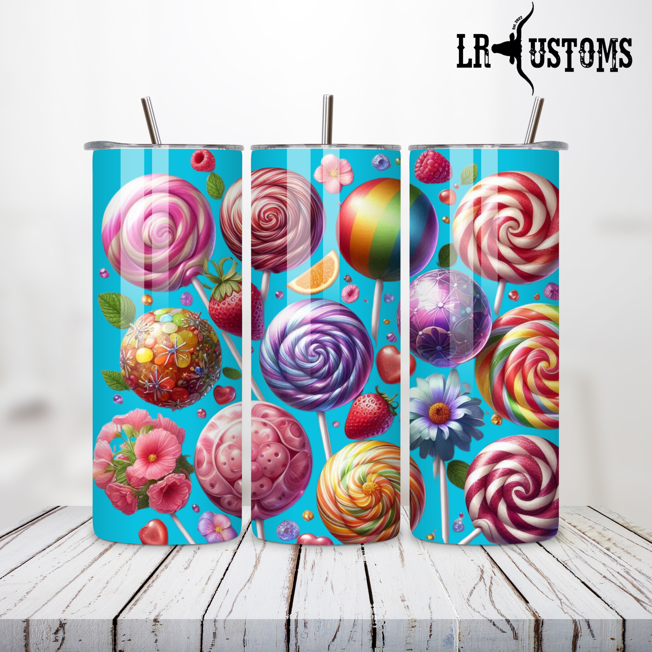 20oz Tumbler Lollypops