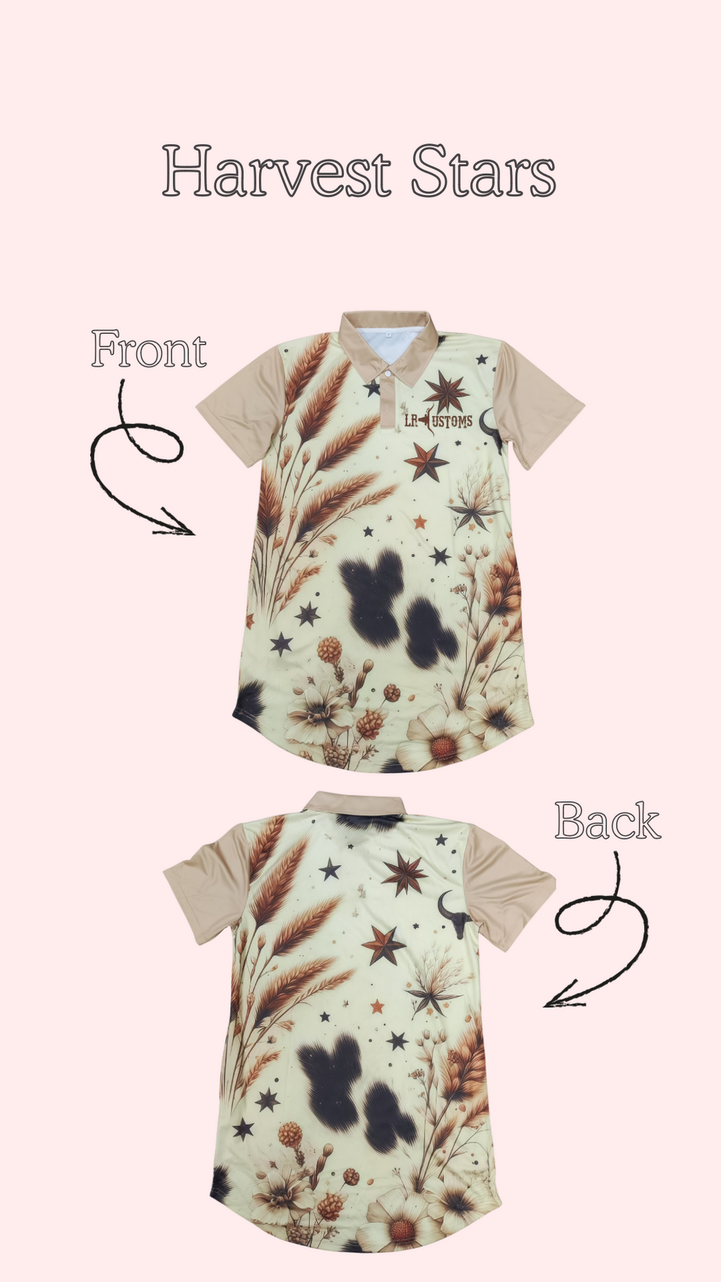 Short Sleeve Harvest Stars Fishing Dress