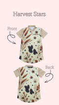 Short Sleeve Harvest Stars Fishing Dress