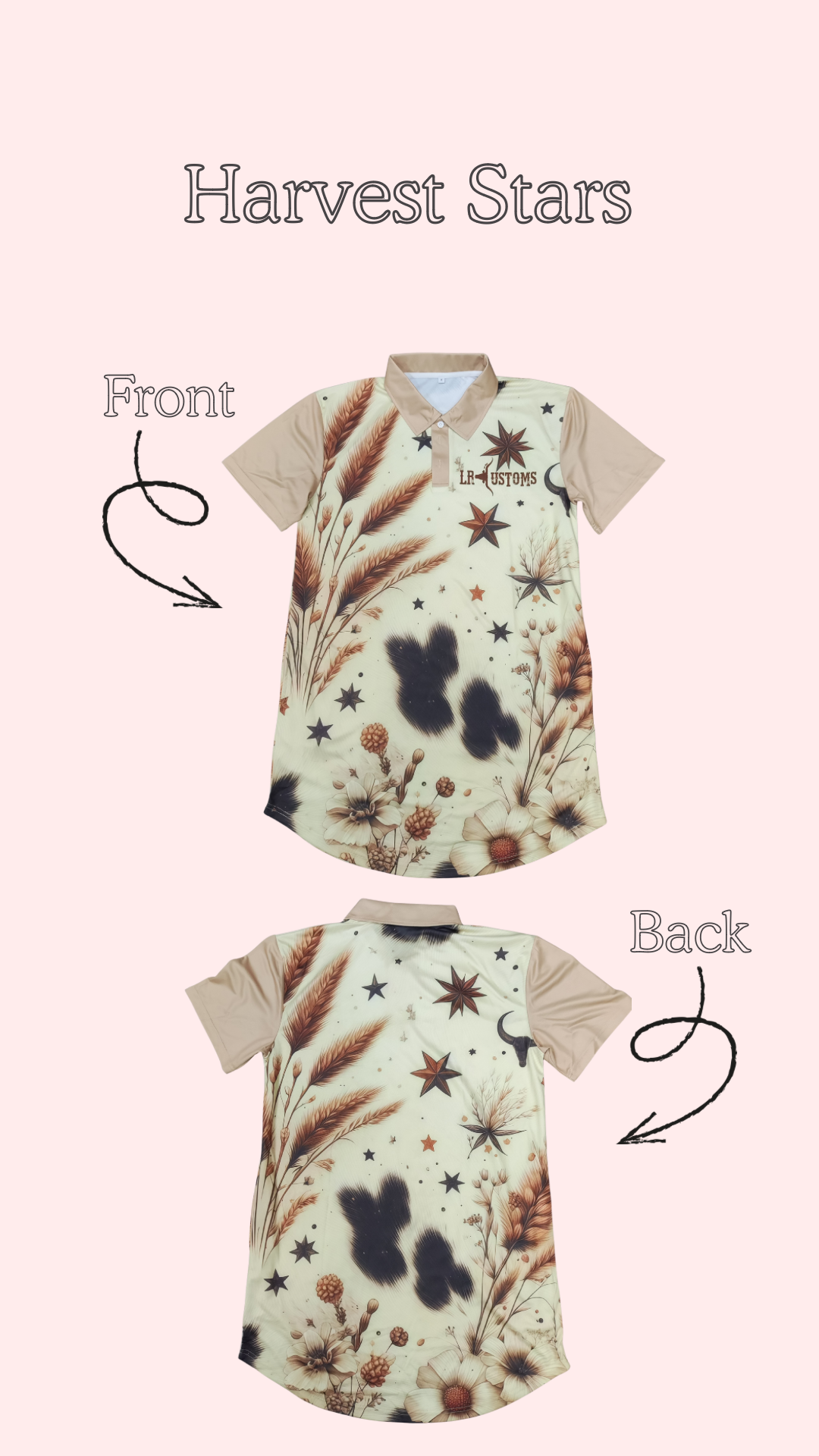 Short Sleeve Harvest Stars Fishing Dress (Preorder)